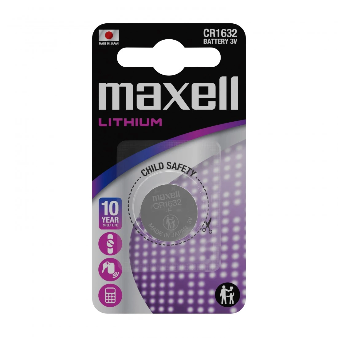 Maxell CR1632 3V litium knappcellsbatteri
