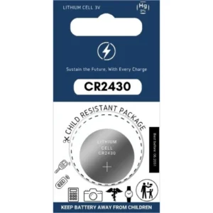 CR2430 lithium knappcellsbatteri 3V