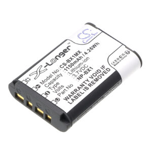 Ersättningsbatteri Sony NP-BX1 3.7V 1150mAh Li-ion för Cyber-shot, Action Cam och Handycam