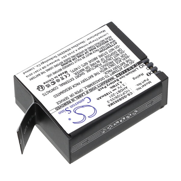 Ersättningsbatteri 1180mAh till GoPro Hero 2, Hero 3 och Hero 3+ actionkamera