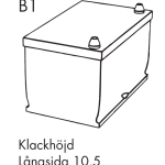 Tudor Dual 12v 95Ah Fritidsbatteri & Marinbatteri TR450
