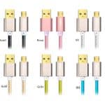 USB datakabel flätad nylon