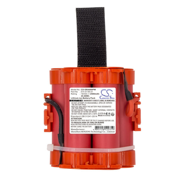 Batteri till Gardena R40Li Husqvarna Automower 305 Flymo 1200R 18V 2500mAh utan BMS