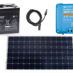 Solcellspaket 115w och 75Ah. Small för off-grid stugor