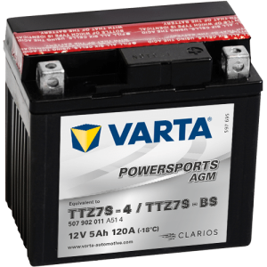 Varta Mc-batteri AGM YTZ7S-BS 12v 5Ah