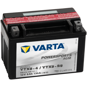 Varta Mc-batteri AGM YTX9-BS 12v 8Ah