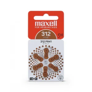 Maxell hörapparatsbatteri 312 6-pack