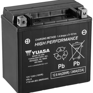 YUASA MC BATTERI YTX14H-BS HÖG EFFEKT AGM 12V 12,6 AH