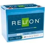 12V LiFePO4 litiumbatteri 75Ah för marina tillämpningar och fritidsfordon