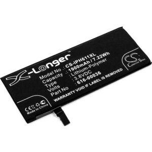 Ersättningsbatteri iPhone 6s 3.8V 1900mAh Li-Polymer – kompatibelt med Apple A1691, A1633, A1688, A1700