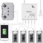 DJI Mini 2 laddare med tre portar och fjärrkontrollsladdning – komplett laddningsstation för drönarbatterier