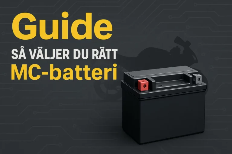 Guide: Så väljer du rätt MC-batteri