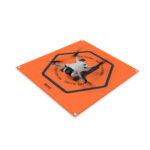 Landningsmatta för drönare 50x50 cm – Orange och grå dubbelsidig design