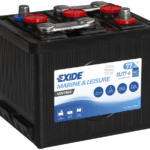 Exide Veteran 6V 77Ah Bakelite startbatteri EU77-6 för veteranbilar