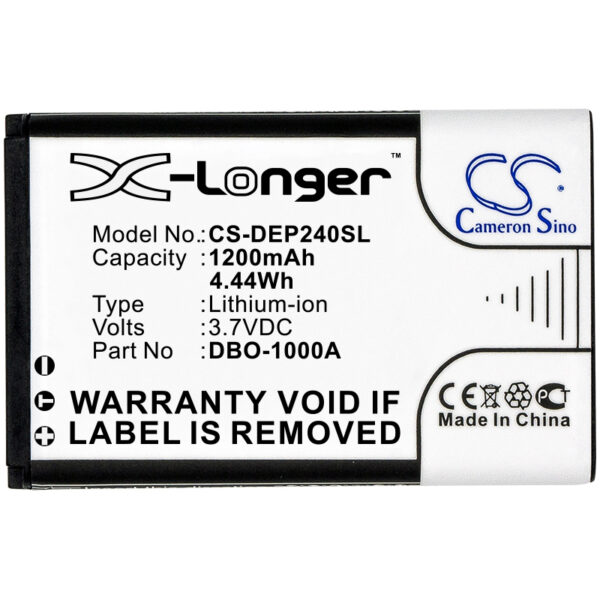 Ersättningsbatteri till Doro 1370, 2404, 6060, 6820, 7001H – Li-ion 3.7V 1200mAh
