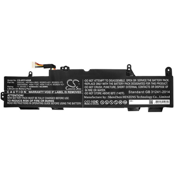Ersättningsbatteri HP EliteBook 840 G5/G6, 830 G5/G6, 846 G5/G6 och ZBook 14u – Li-ion 11.55V 4250mAh