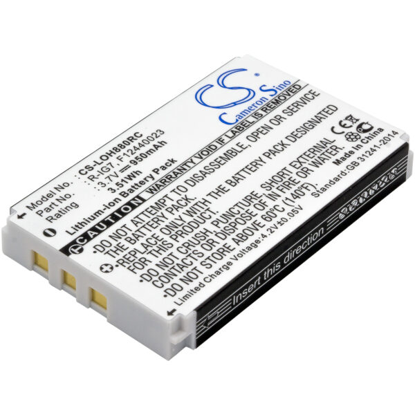Ersättningsbatteri till Monster fjärrkontroller AVL300, MCC-AV100 – 3.7V 950mAh