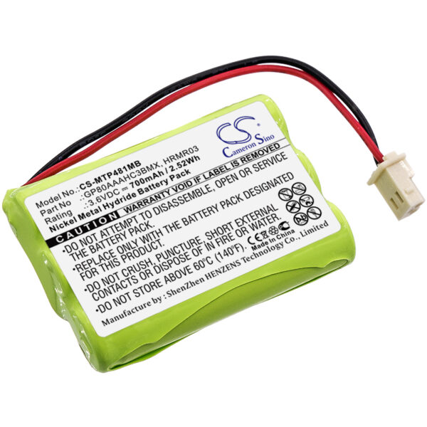 Ersättningsbatteri till Fisher-Price babyvakt M6163, J2457, TEL10160, J2458