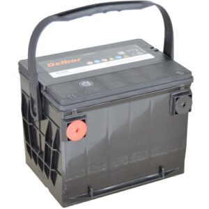 Delkor startbatteri 12V 55Ah sidpol 610CCA underhållsfritt bilbatteri Ca/Ca teknik