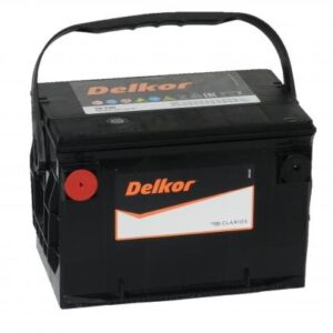 Delkor startbatteri 12V 70Ah sidpol 730CCA underhållsfritt bilbatteri Ca/Ca teknik