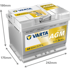 Varta Dynamic AGM 12V 60Ah startbatteri 680 CCA