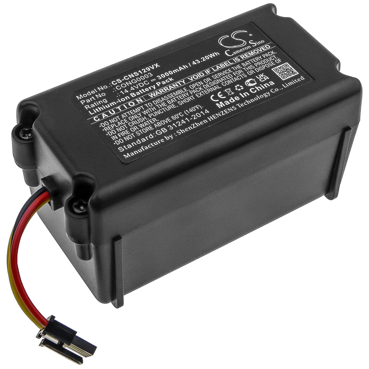 Replacement For Infinuvo CleanMate 365 Battery, 2800mAh Ni-MH - View #10