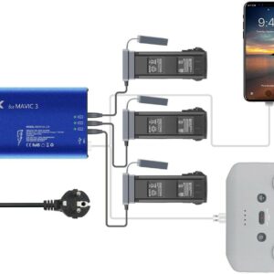 DJI Mavic 3 laddstation för tre batterier