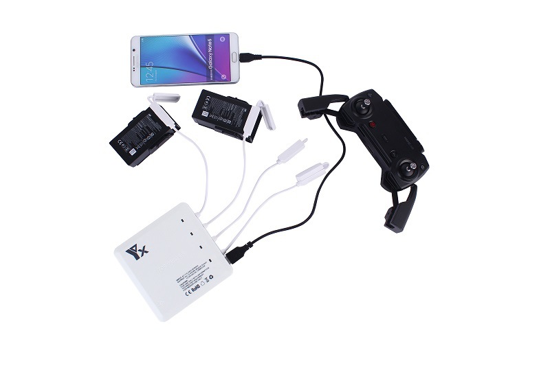 dji mavic air laddare fyra portar