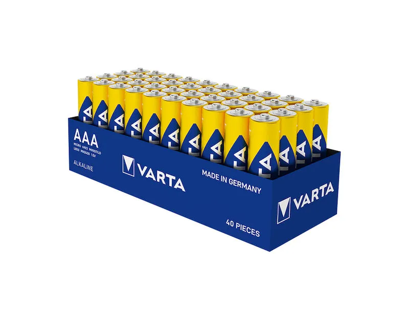 Varta Industrial Pro AAA Alkaline Batterier 40-pack