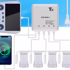 DJI Mini 3 Mini 4 Pro 4-ports laddare laddningsstation