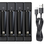 Soshine USB Batteriladdare – 4 fack för AA, AAA, 14500, 10440, Li-ion, LiFePO4, NiMH