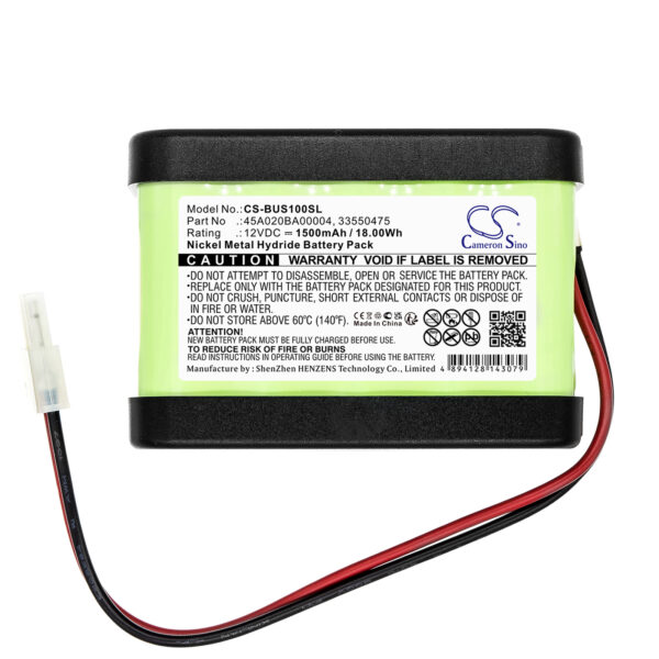 Batteri till Besam Unislide sliding door 12V 1500mAh