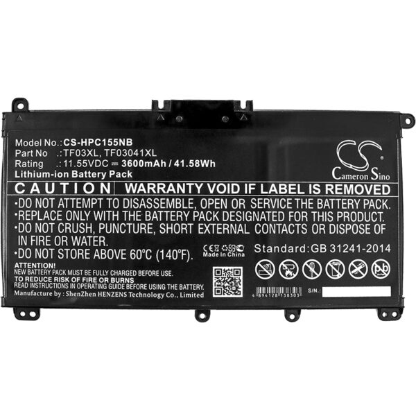 Batteri HP Pavilion 14-BF 11,55V 3600mAh Li-ion