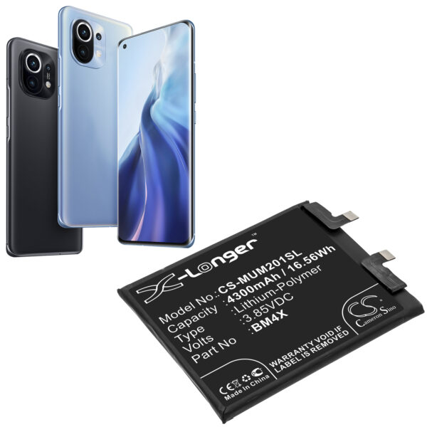 Xiaomi Mi 11 batteri BM4X 4300mAh