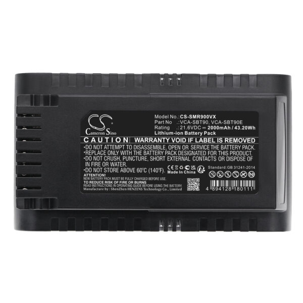 Samsung Jet batteri 21.6V 2000mAh Li-ion ersättningsbatteri