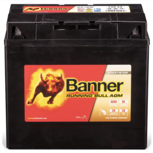 Banner 53034 AGM 12V 30Ah batteri till åkgräsklippare och trädgårdstraktor